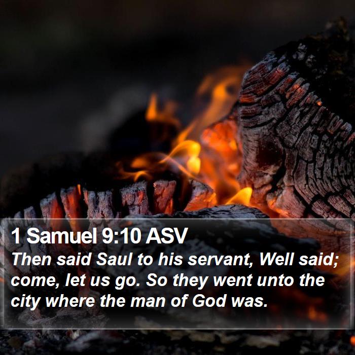 1 Samuel 9:10 ASV Bible Study