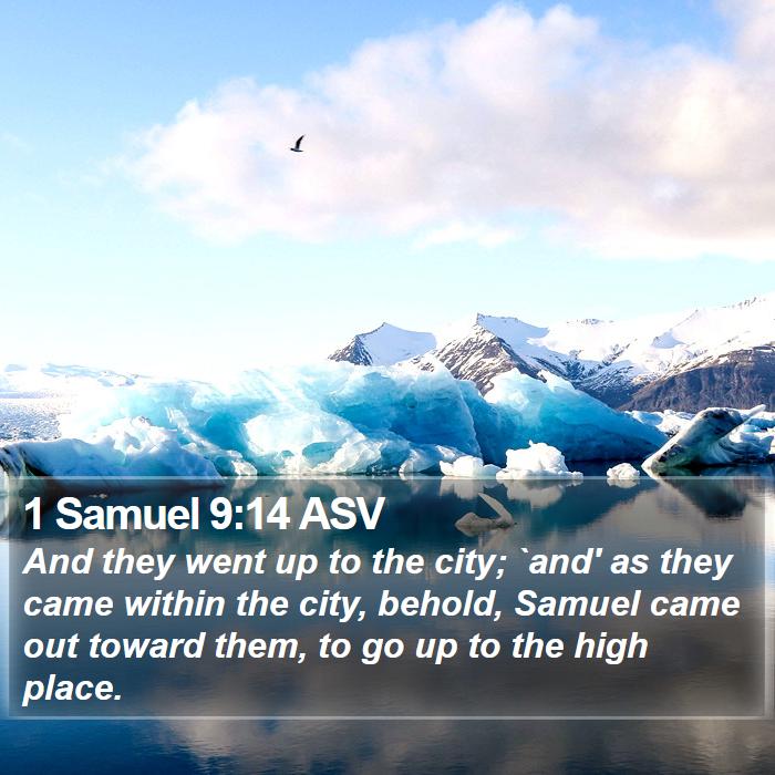 1 Samuel 9:14 ASV Bible Study