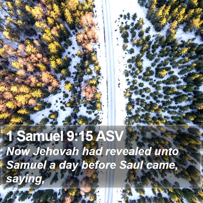 1 Samuel 9:15 ASV Bible Study