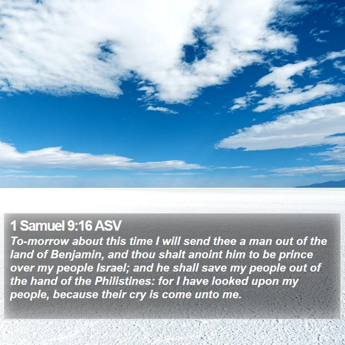 1 Samuel 9:16 ASV Bible Study