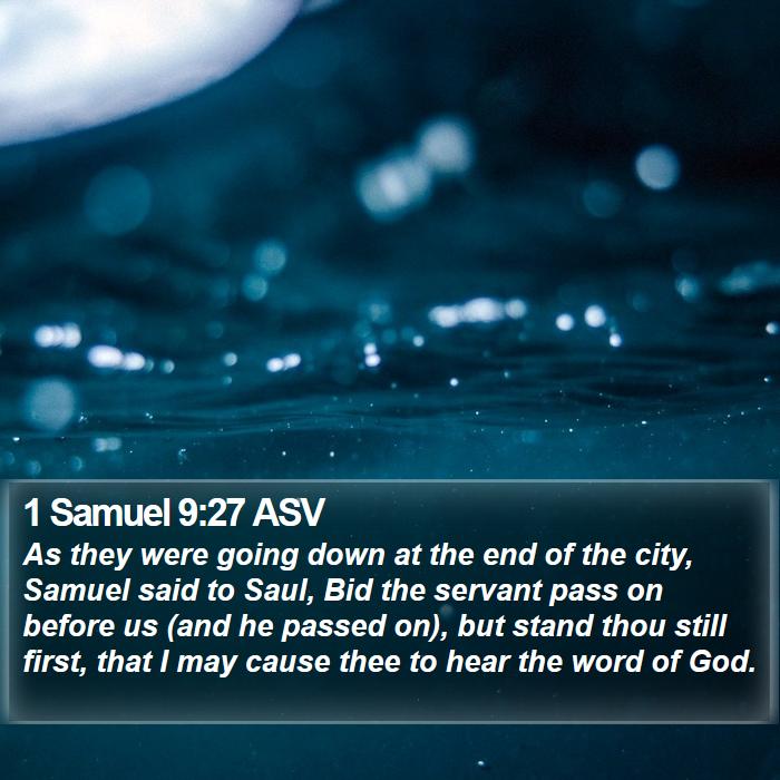 1 Samuel 9:27 ASV Bible Study