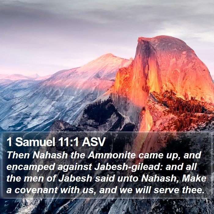 1 Samuel 11:1 ASV Bible Study