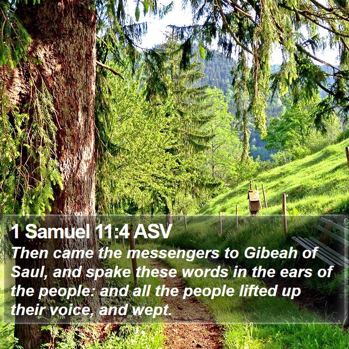 1 Samuel 11:4 ASV Bible Study