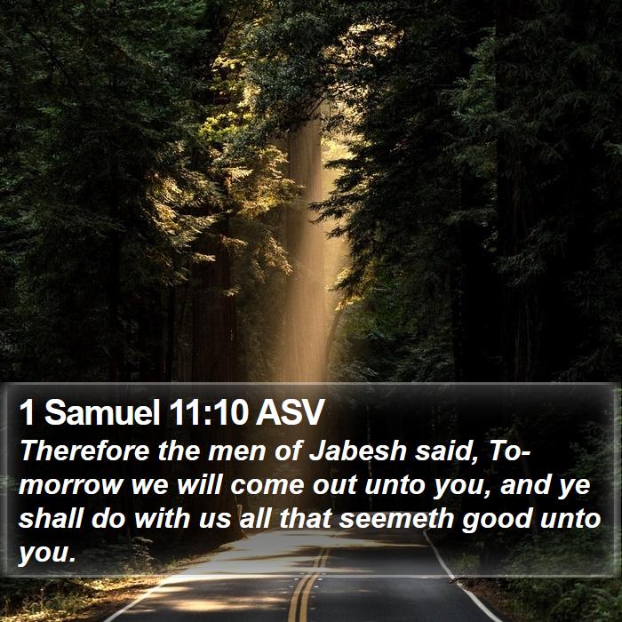 1 Samuel 11:10 ASV Bible Study