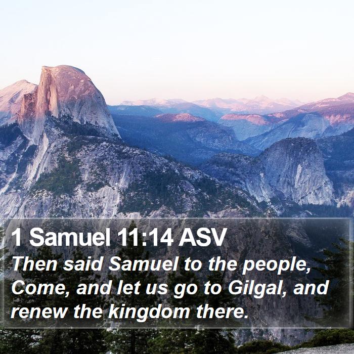 1 Samuel 11:14 ASV Bible Study