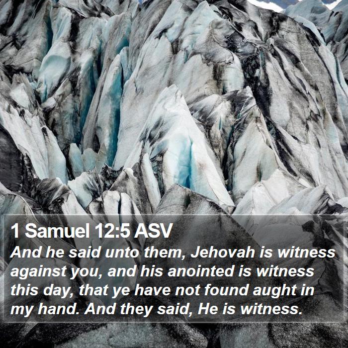 1 Samuel 12:5 ASV Bible Study