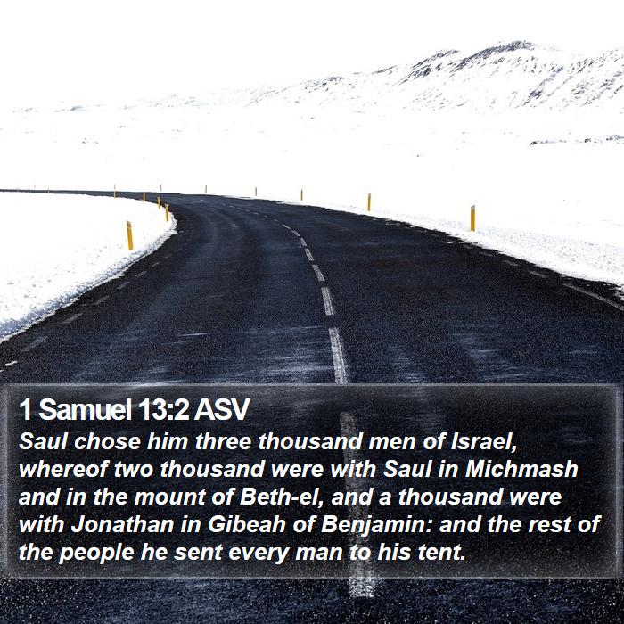 1 Samuel 13:2 ASV Bible Study