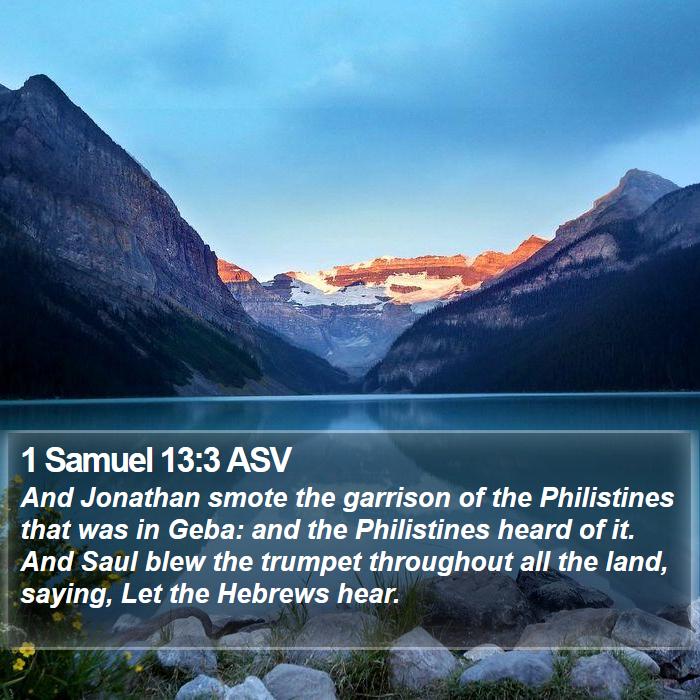 1 Samuel 13:3 ASV Bible Study