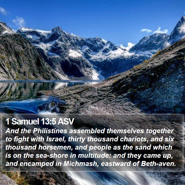 1 Samuel 13:5 ASV Bible Study