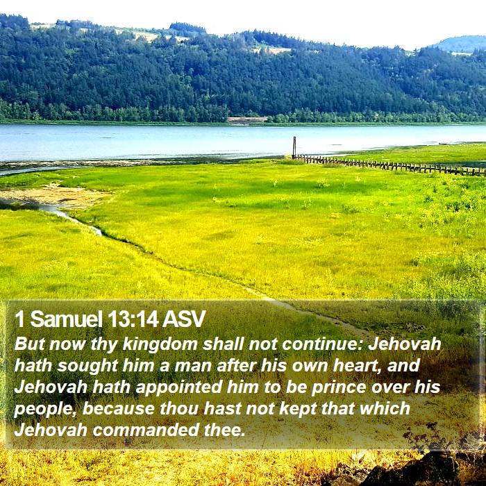 1 Samuel 13:14 ASV Bible Study