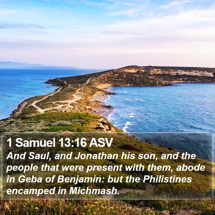 1 Samuel 13:16 ASV Bible Study