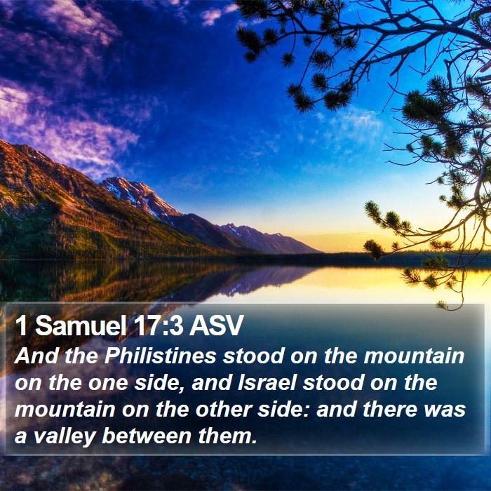 1 Samuel 17:3 ASV Bible Study