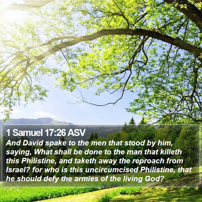 1 Samuel 17:26 ASV Bible Study