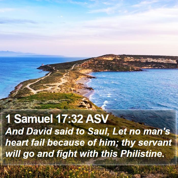 1 Samuel 17:32 ASV Bible Study