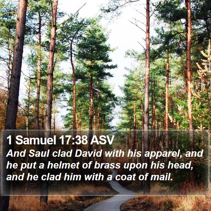 1 Samuel 17:38 ASV Bible Study