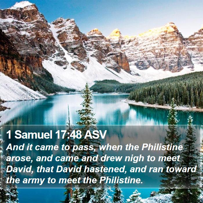 1 Samuel 17:48 ASV Bible Study