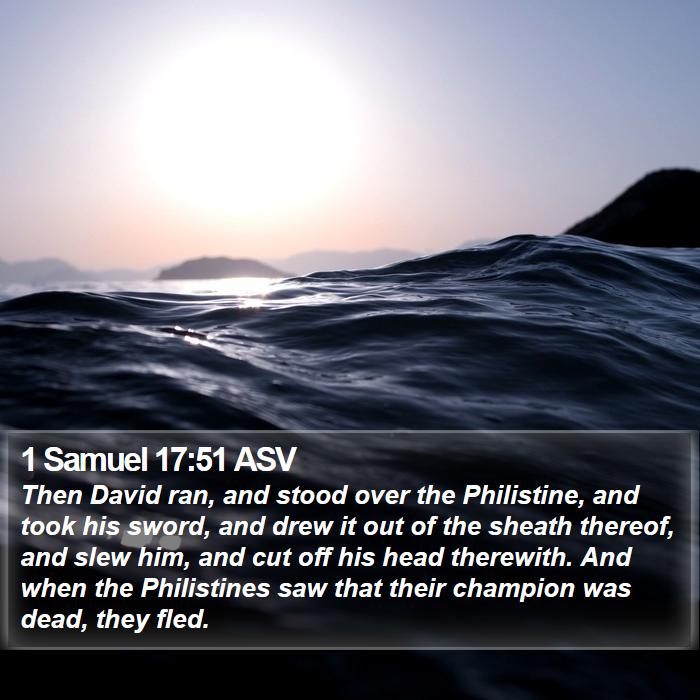 1 Samuel 17:51 ASV Bible Study