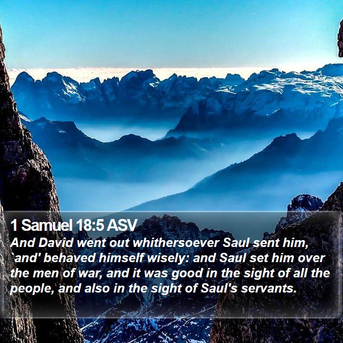 1 Samuel 18:5 ASV Bible Study