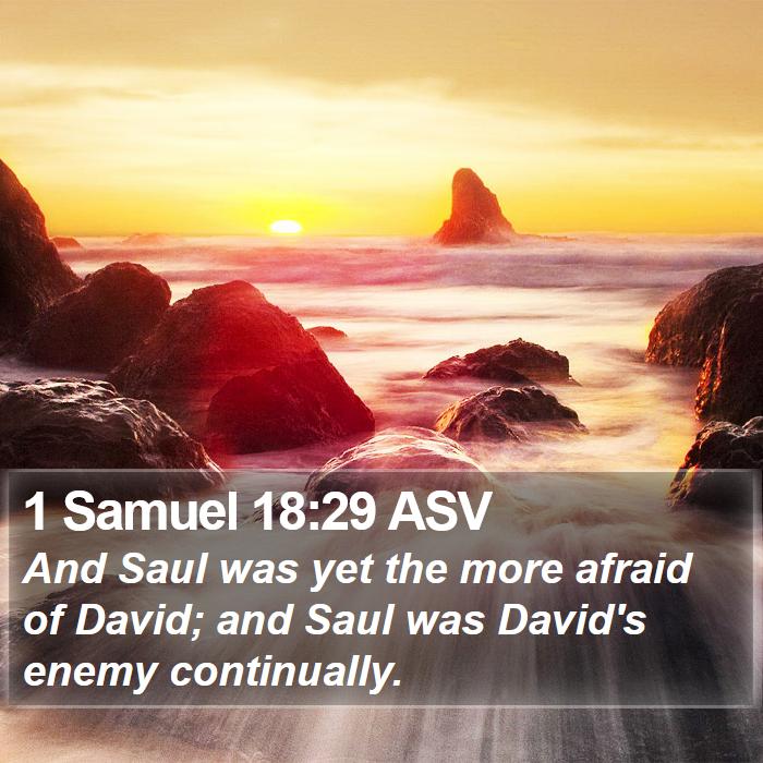 1 Samuel 18:29 ASV Bible Study