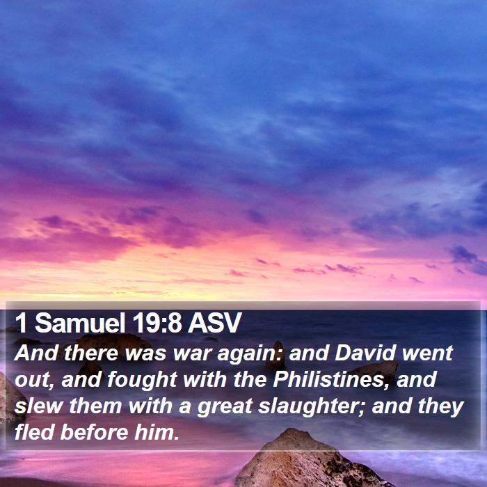 1 Samuel 19:8 ASV Bible Study