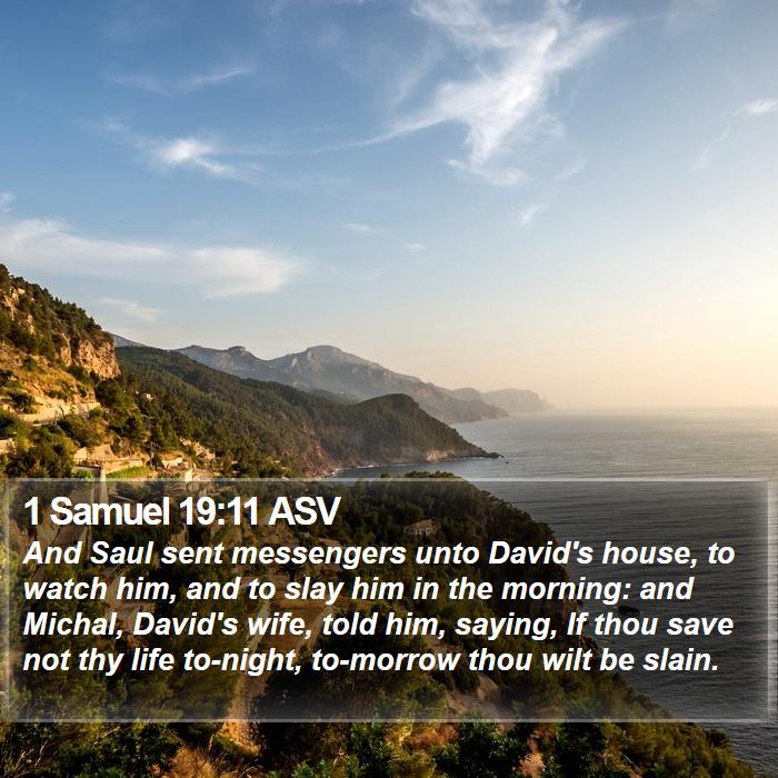 1 Samuel 19:11 ASV Bible Study