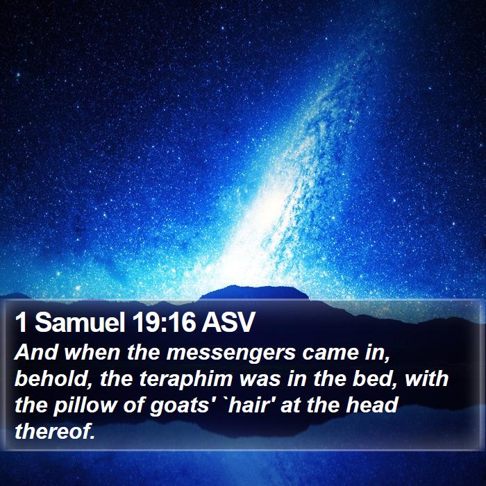 1 Samuel 19:16 ASV Bible Study