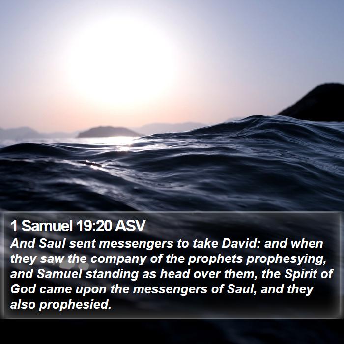 1 Samuel 19:20 ASV Bible Study