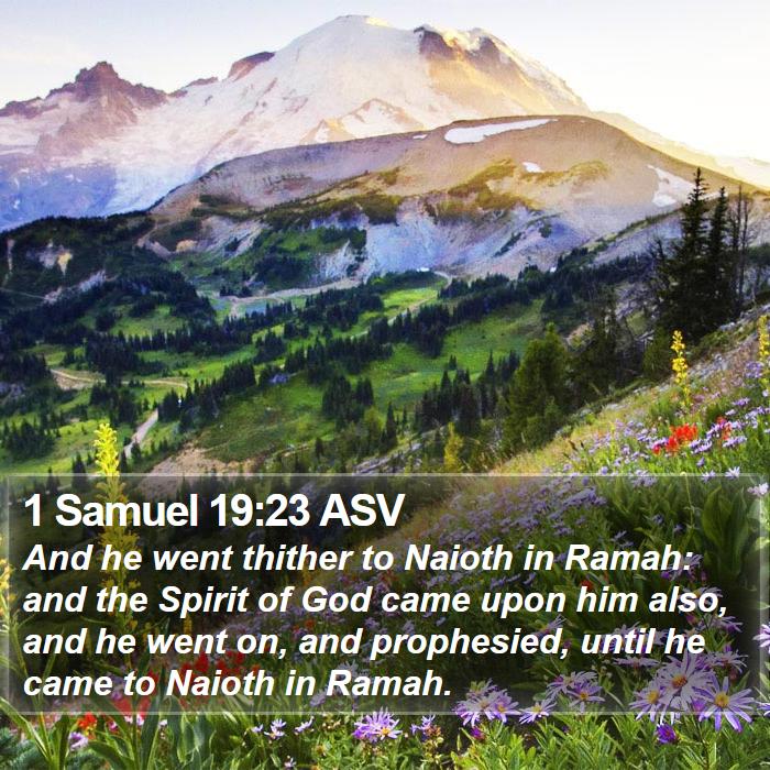 1 Samuel 19:23 ASV Bible Study