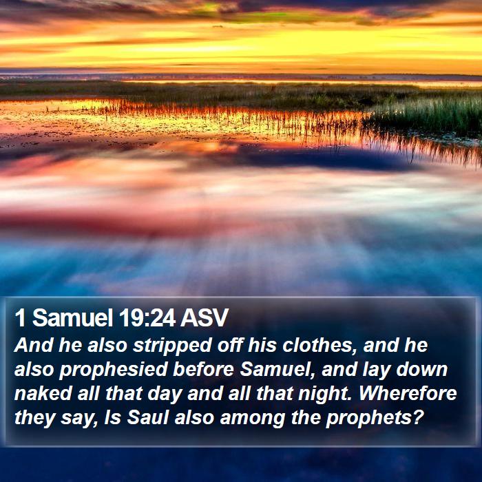 1 Samuel 19:24 ASV Bible Study