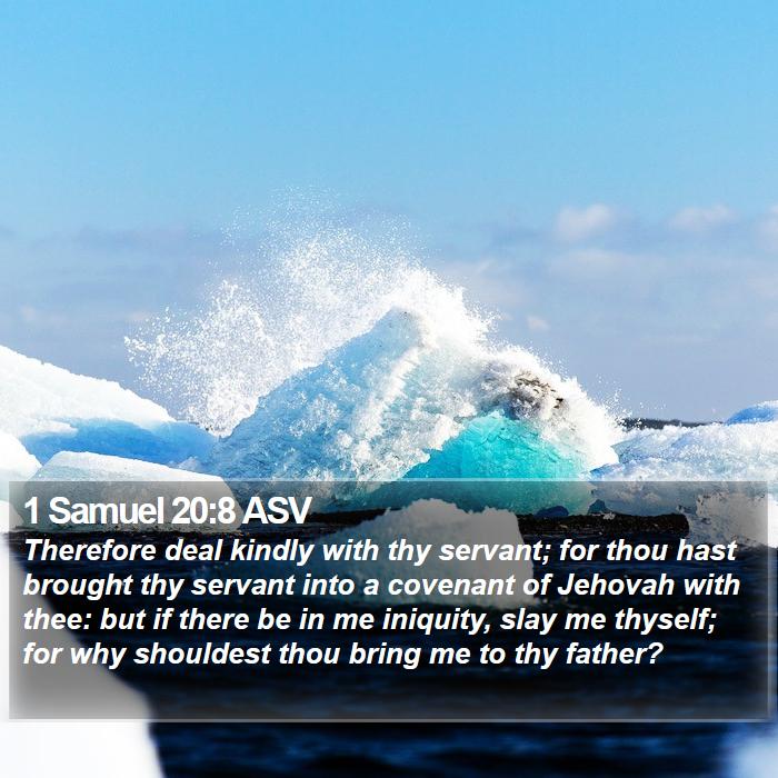 1 Samuel 20:8 ASV Bible Study