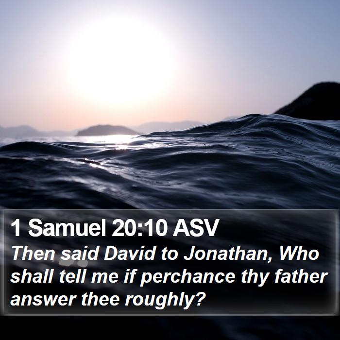 1 Samuel 20:10 ASV Bible Study