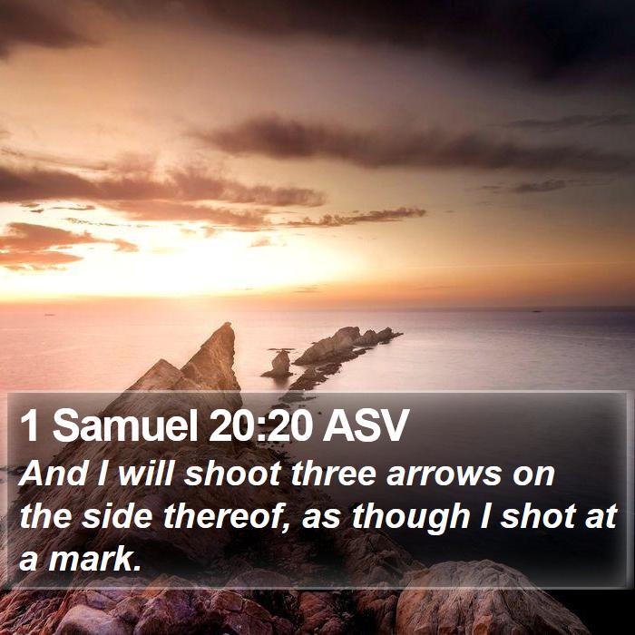 1 Samuel 20:20 ASV Bible Study