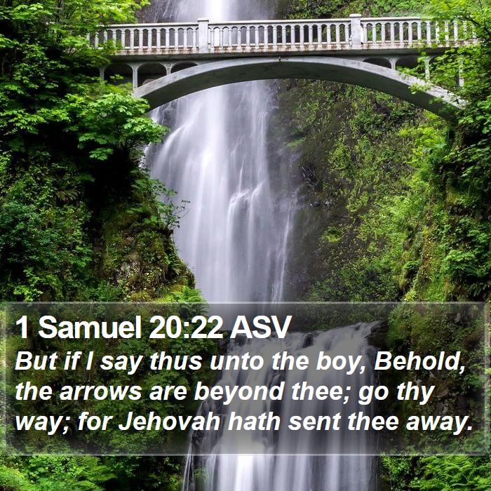 1 Samuel 20:22 ASV Bible Study