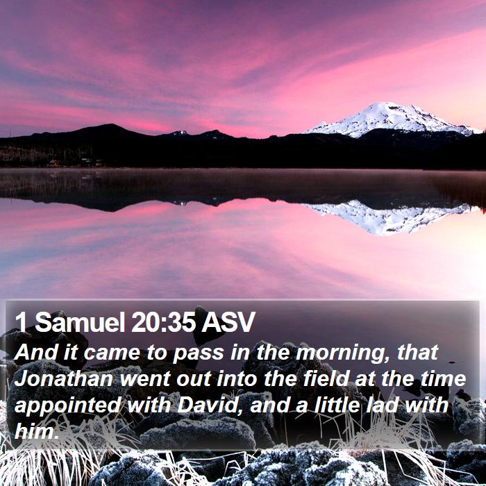 1 Samuel 20:35 ASV Bible Study