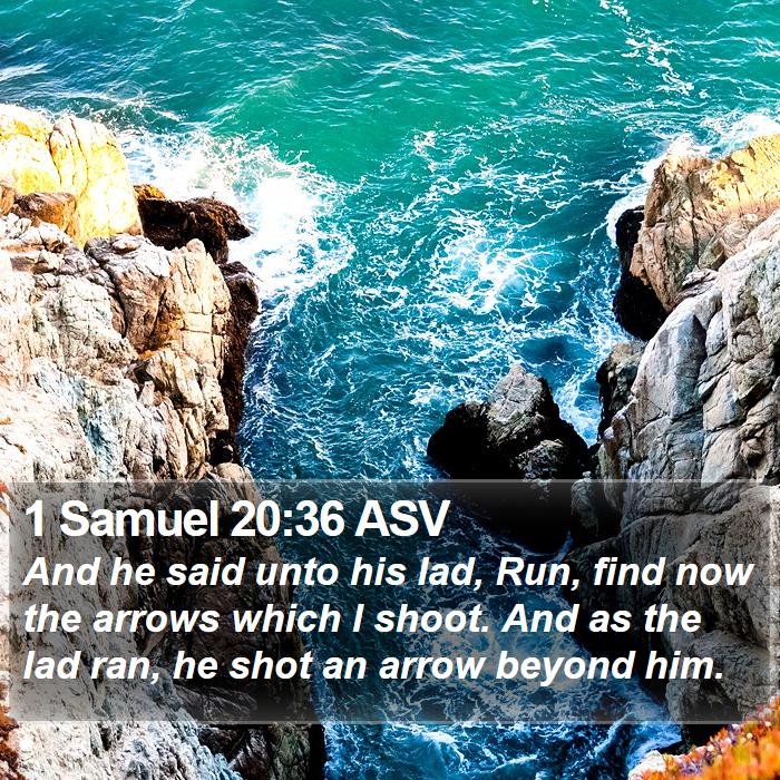 1 Samuel 20:36 ASV Bible Study