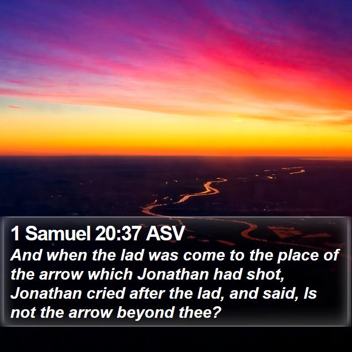 1 Samuel 20:37 ASV Bible Study