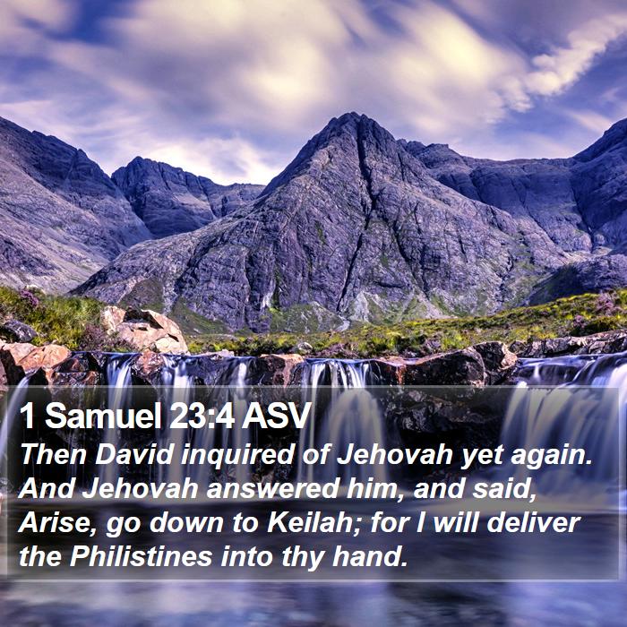 1 Samuel 23:4 ASV Bible Study