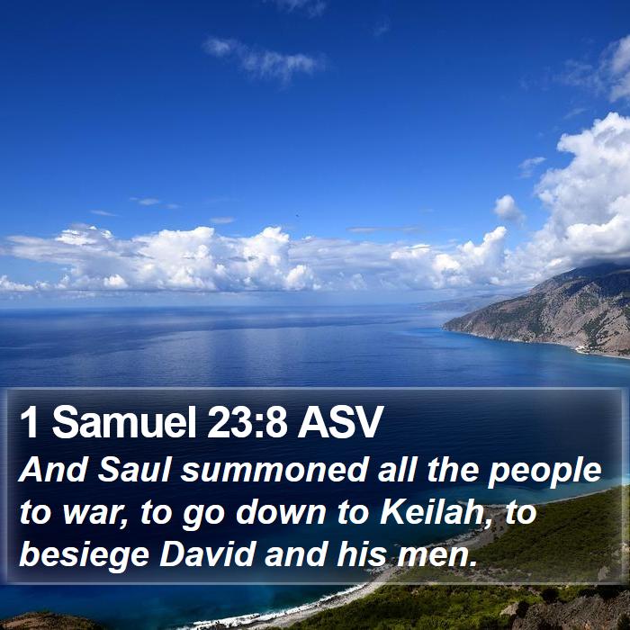 1 Samuel 23:8 ASV Bible Study