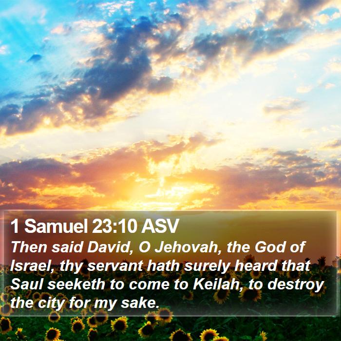 1 Samuel 23:10 ASV Bible Study