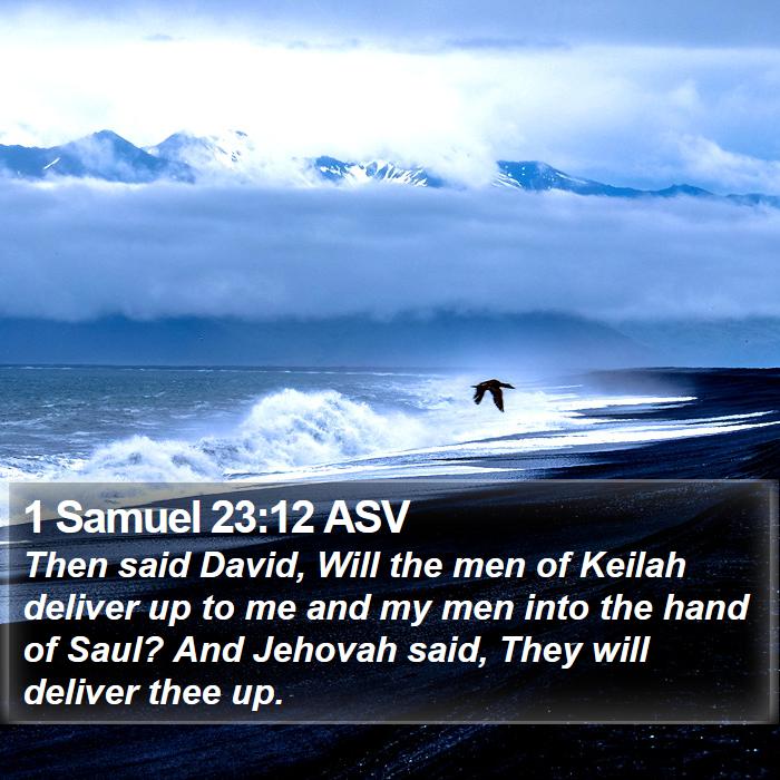 1 Samuel 23:12 ASV Bible Study