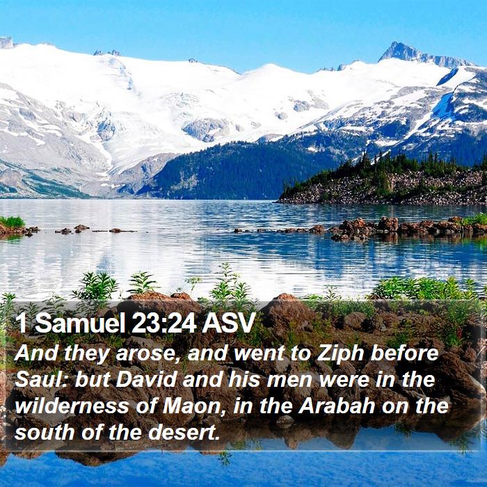 1 Samuel 23:24 ASV Bible Study