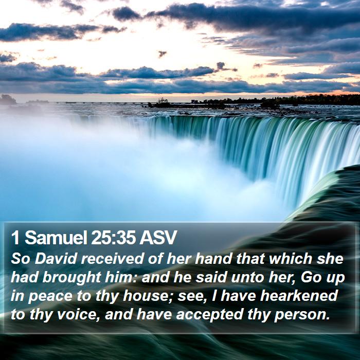 1 Samuel 25:35 ASV Bible Study