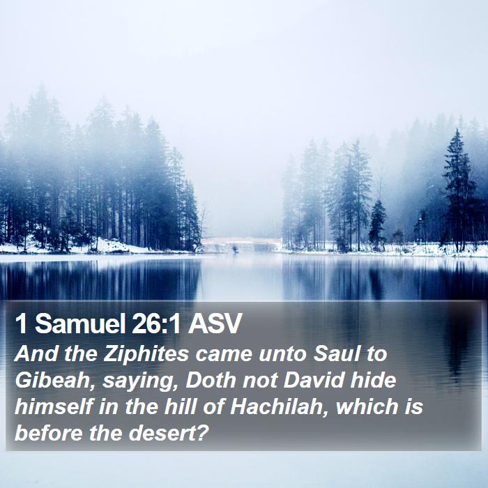 1 Samuel 26:1 ASV Bible Study