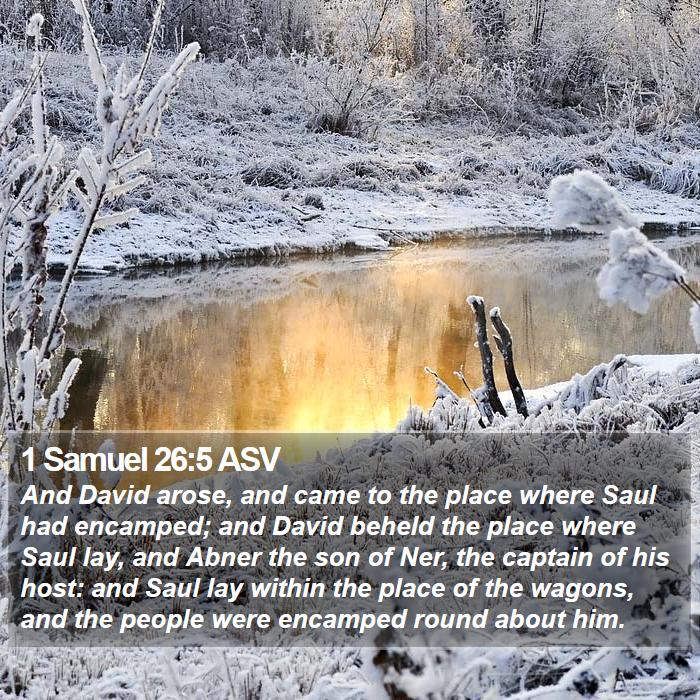 1 Samuel 26:5 ASV Bible Study