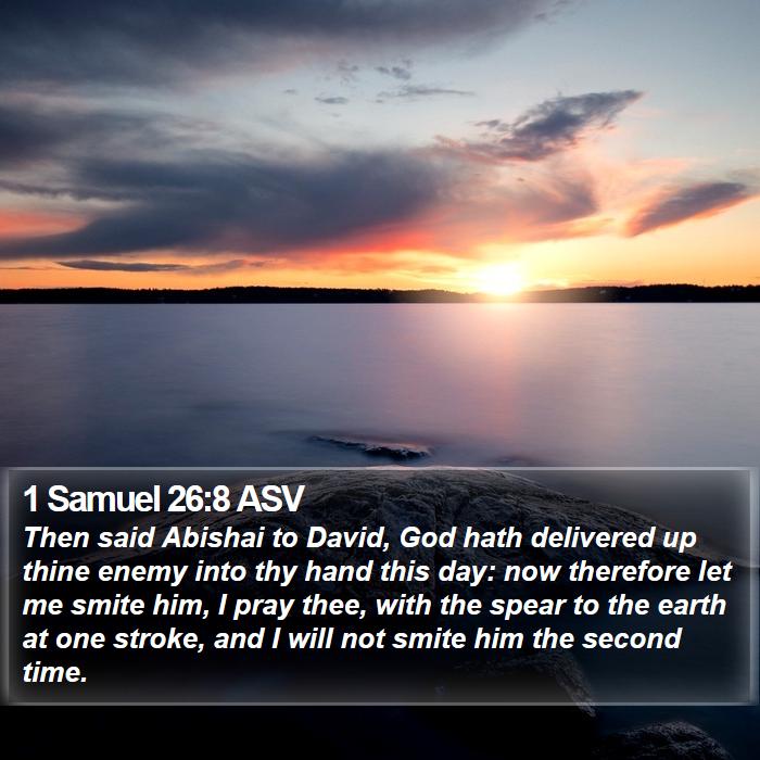 1 Samuel 26:8 ASV Bible Study