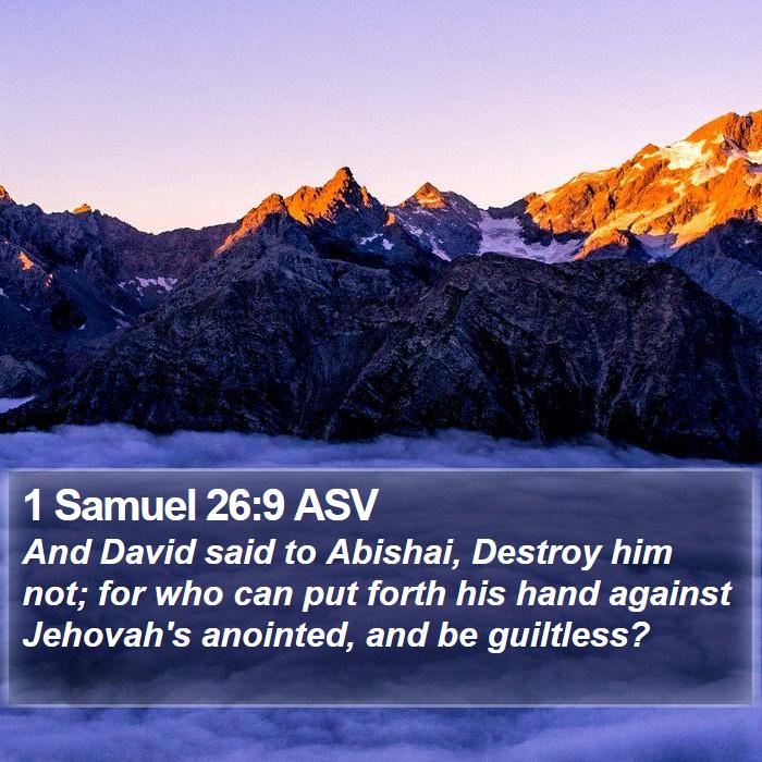 1 Samuel 26:9 ASV Bible Study