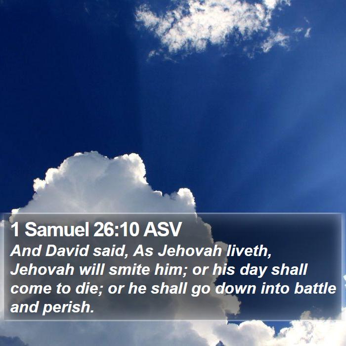 1 Samuel 26:10 ASV Bible Study