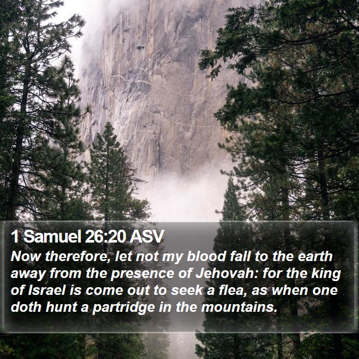 1 Samuel 26:20 ASV Bible Study