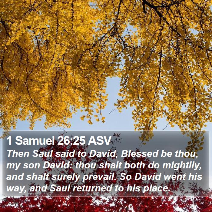 1 Samuel 26:25 ASV Bible Study