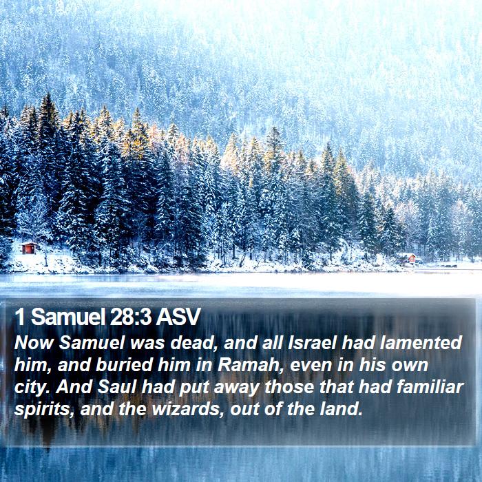 1 Samuel 28:3 ASV Bible Study